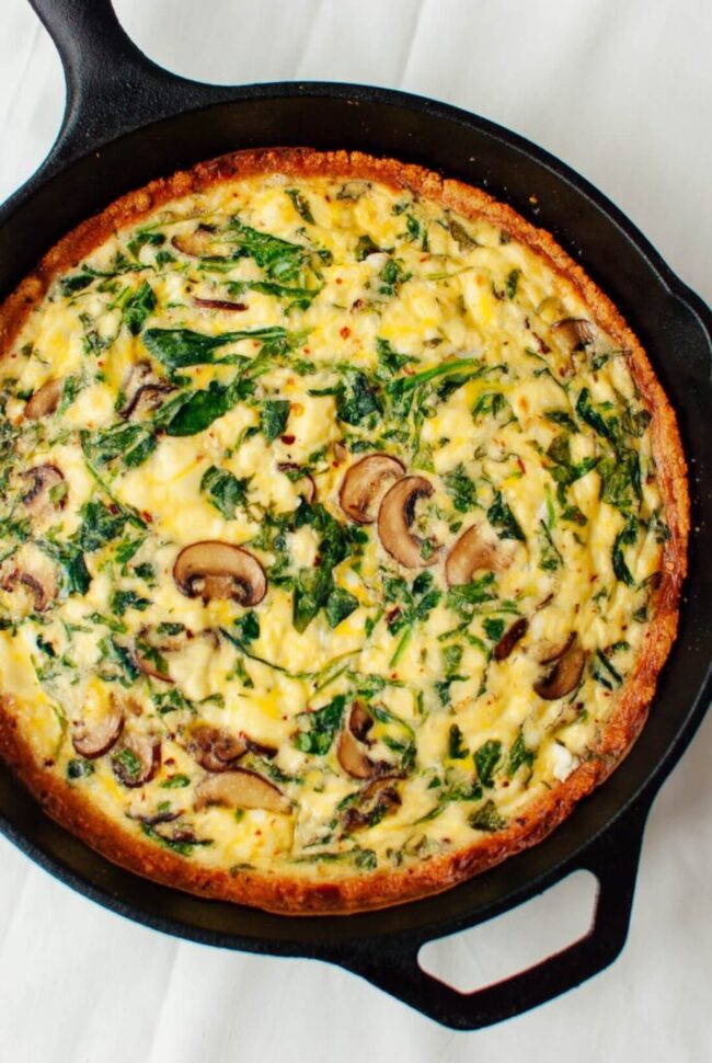 Cremini Mushroom Quiche