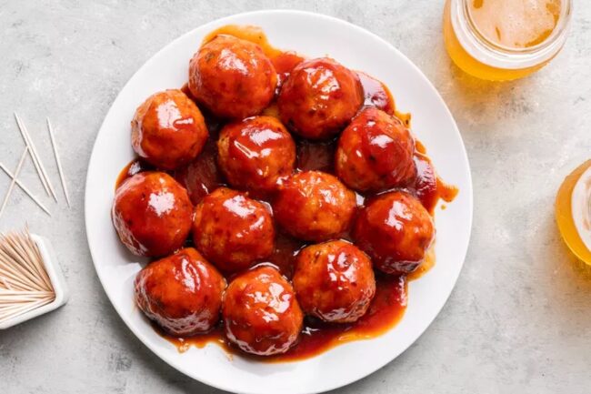 Pineapple Glazed Ham Balls