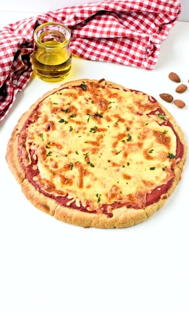 Keto Pizza with Almond Flour Crust