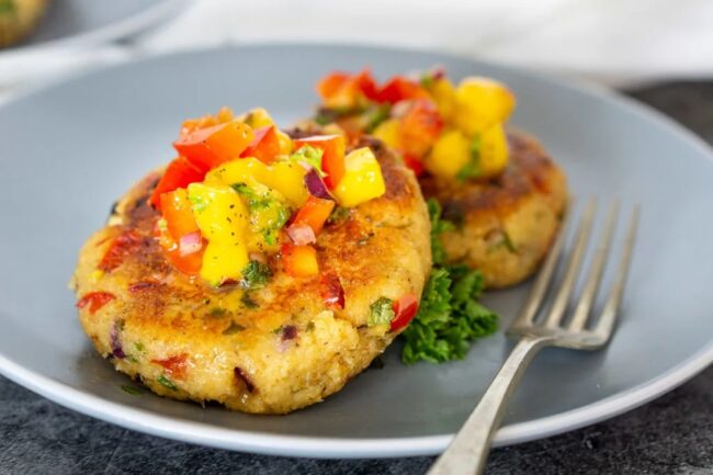 Crab Cakes with Mango Salsa