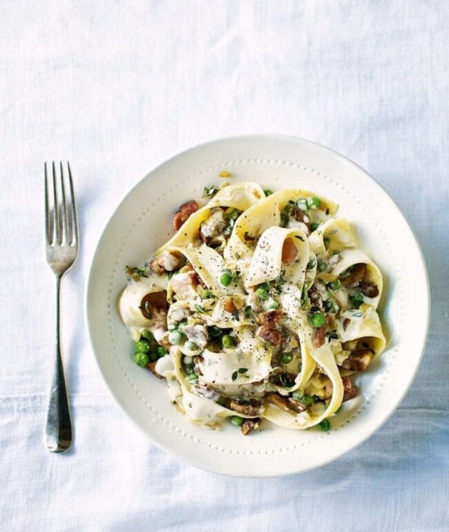 Chestnut and Pancetta Pappardelle