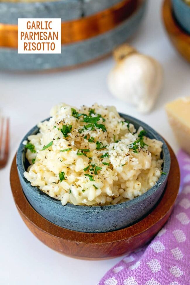Creamy Garlic Parmesan Risotto