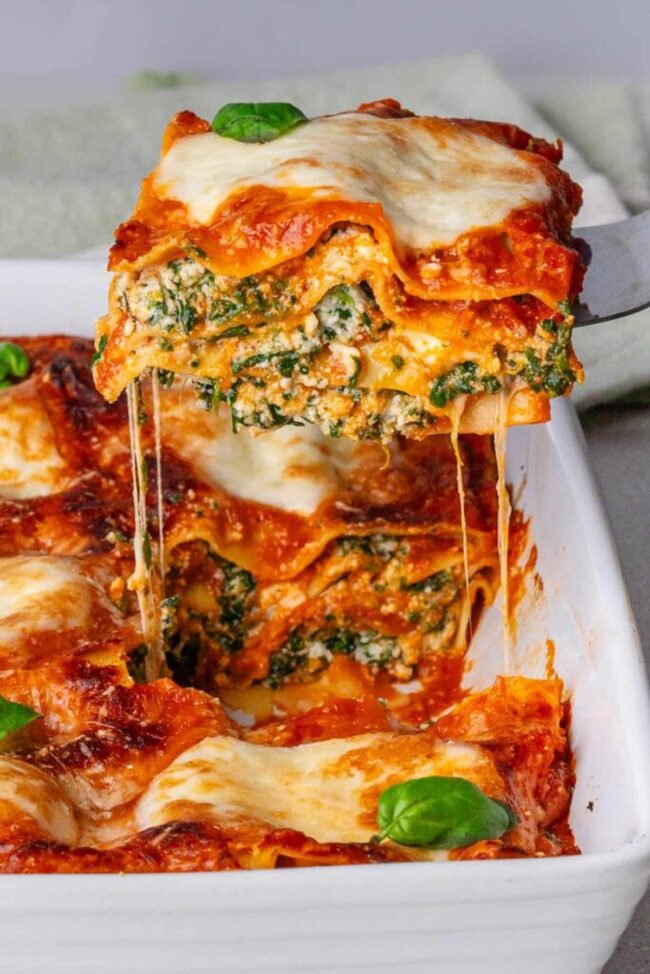 Spinach Ricotta Lasagna