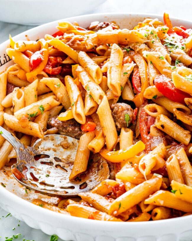 Sausage and Peppers Pasta