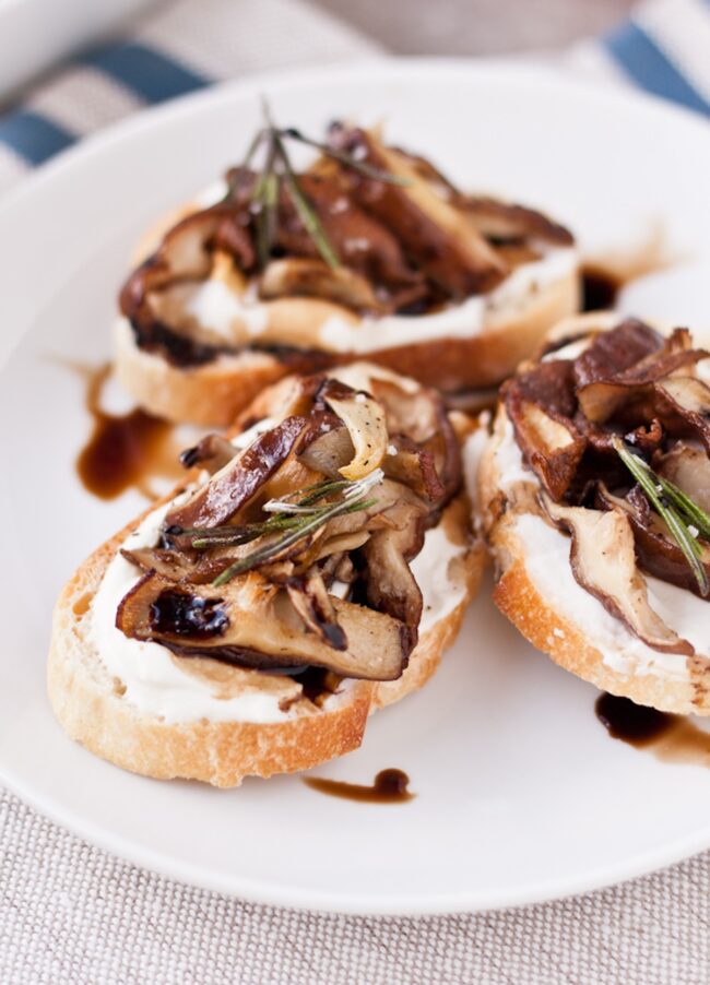 Shiitake Mushroom Bruschetta