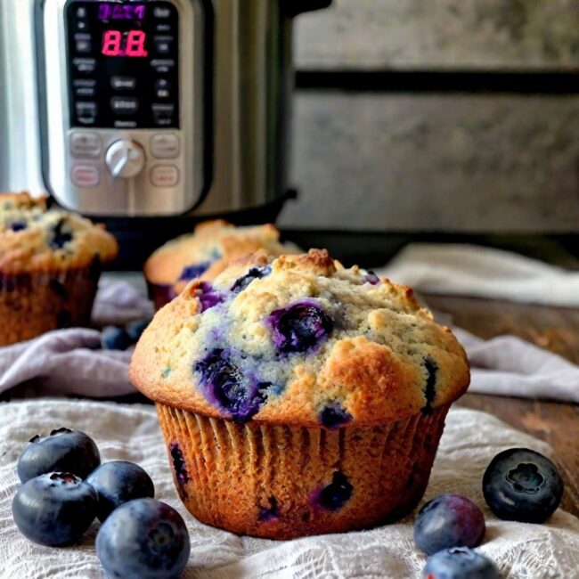 Instant Pot Blueberry Muffins