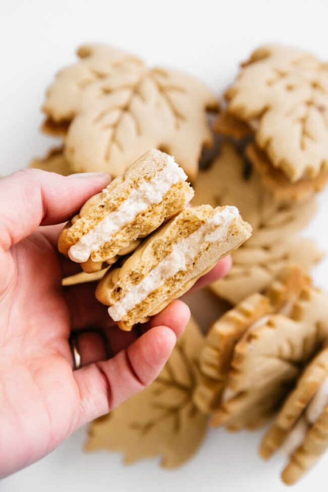 Chewy Maple Sandwich Cookies