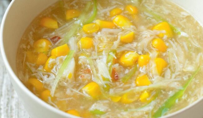 Sweet Corn and Crab Soup