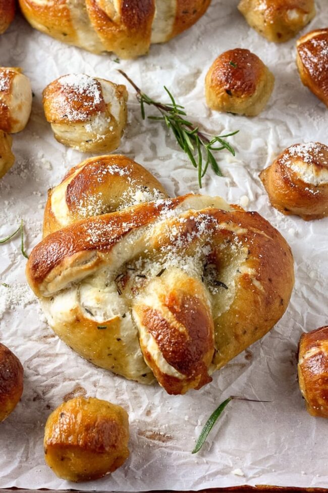 Mozzarella-Stuffed Pretzels