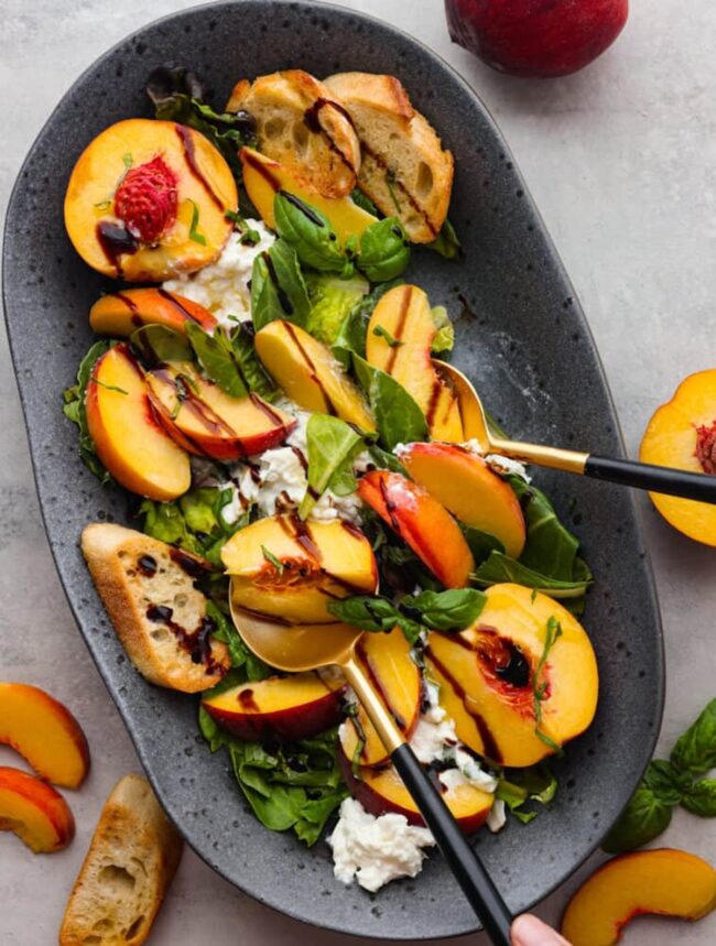 Peach Burrata Salad