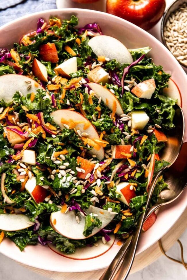 Kale and Apple Slaw Cups
