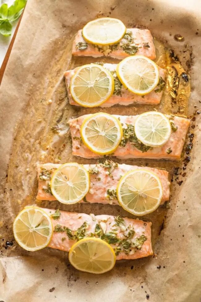 Lemon Herb Baked Salmon