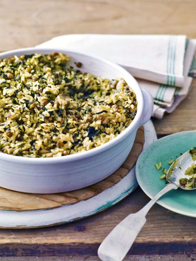 Lentil and Spinach Casserole