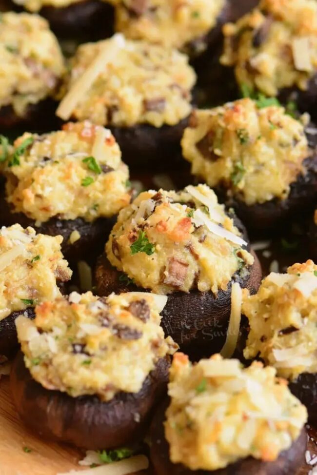 Stuffed Baby Bella Mushrooms