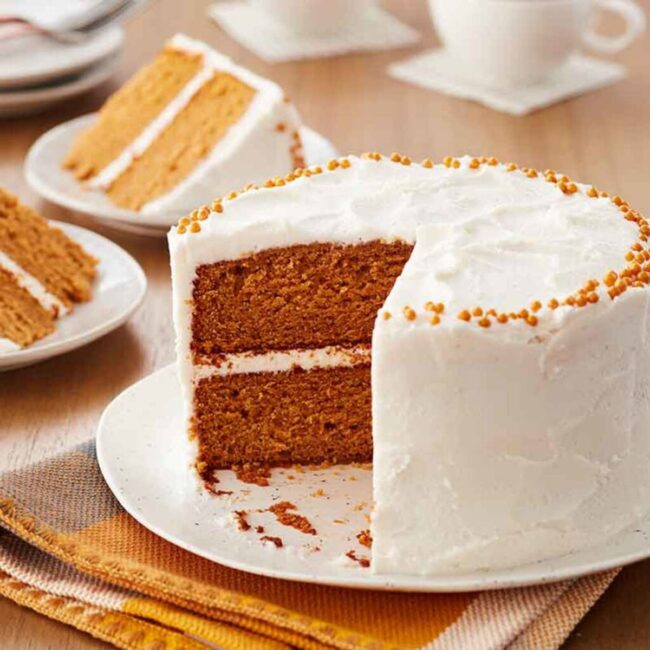 Sweet Potato Cake with Marshmallow Frosting