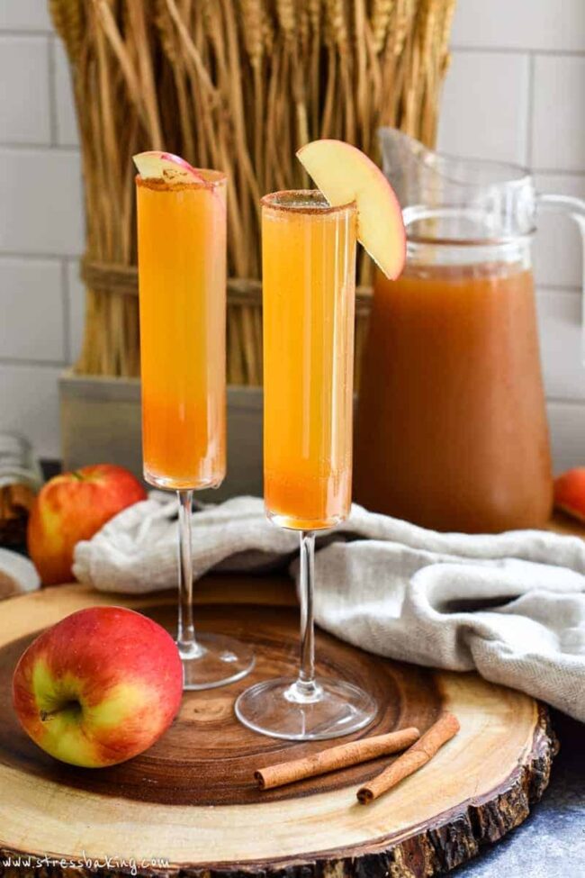 Apple Cider Champagne Cocktail