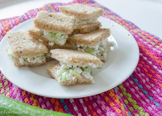 Cottage Cheese and Cucumber Sandwich