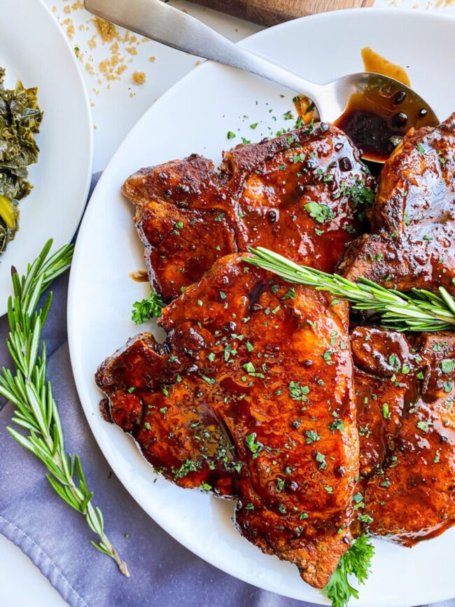 Balsamic Glazed Pork Chops