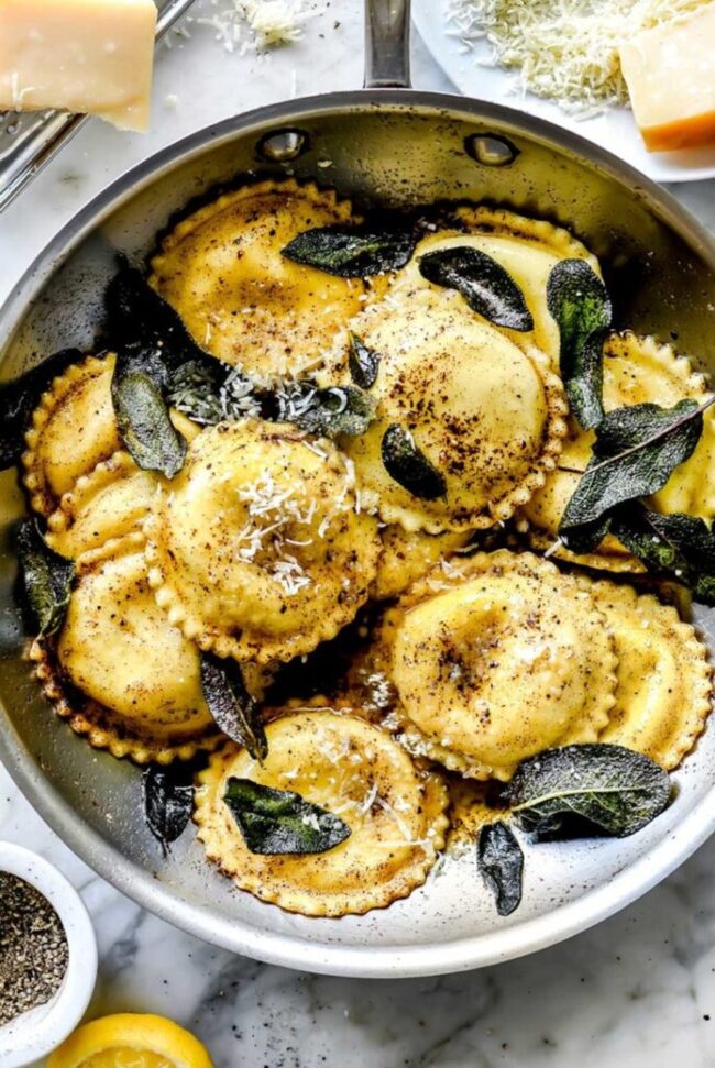 Ravioli with Sage Butter