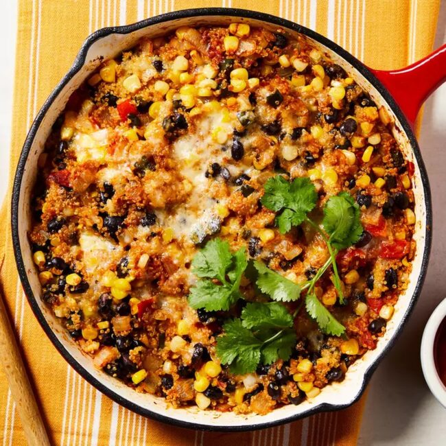 Quinoa and Black Bean Casserole