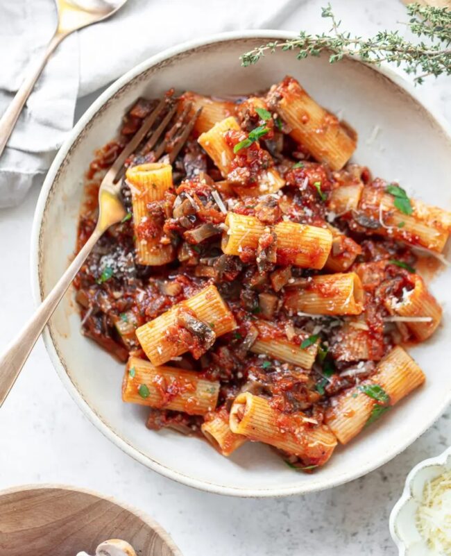Mushroom Bolognese