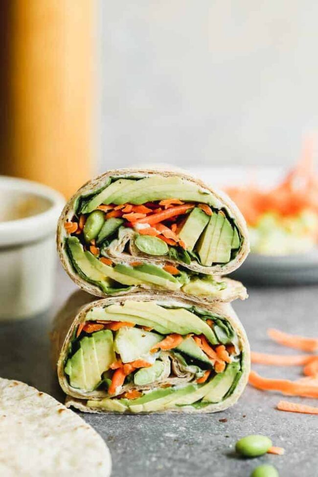 Whole Wheat Veggie Wrap