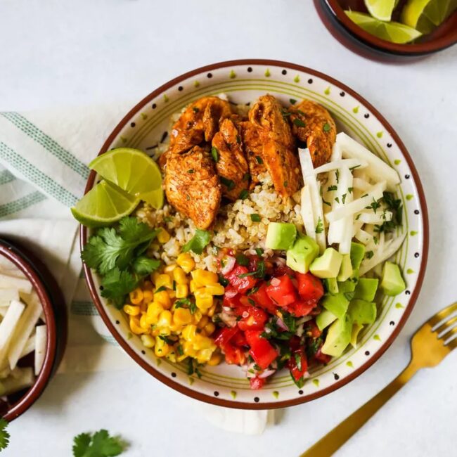 Chili Lime Chicken Rice Bowl