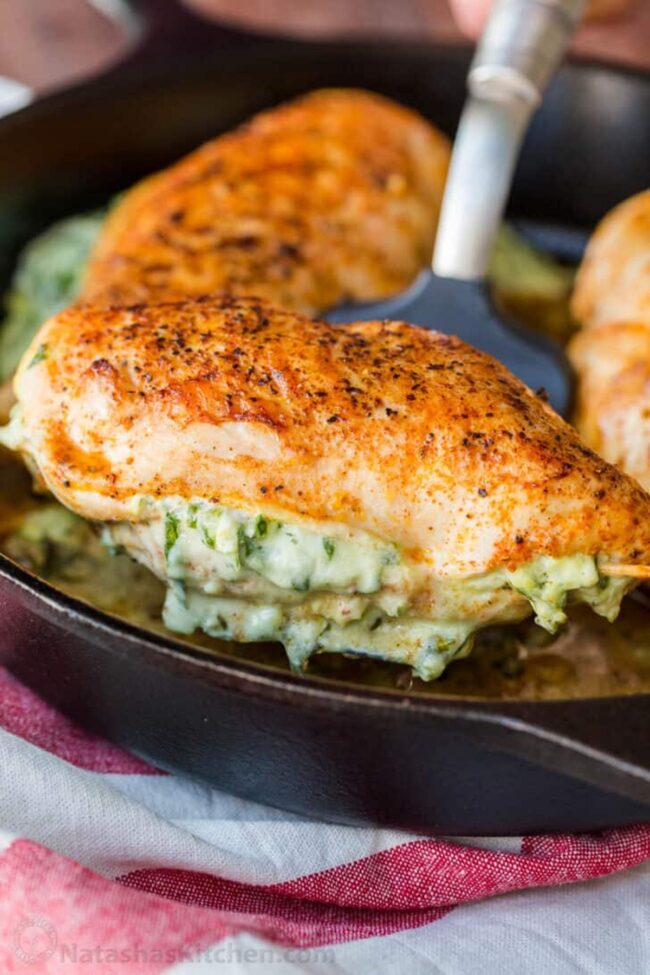Stuffed Chicken Breast with Spinach and Cheese