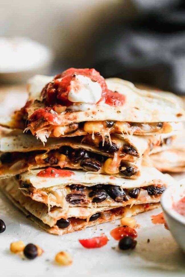 Black Bean and Corn Quesadilla