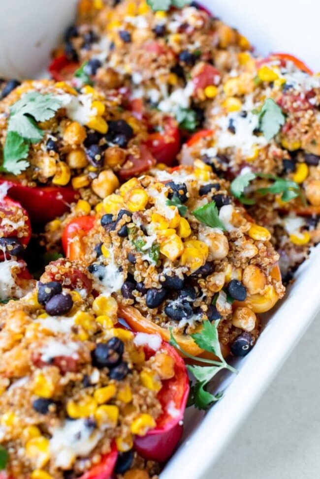 Stuffed Bell Peppers with Quinoa