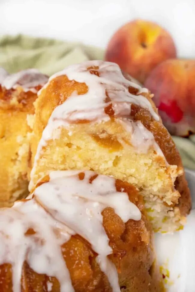 Peach Cobbler Bundt Cake