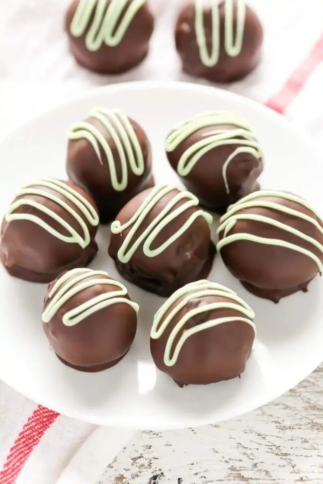 Mint Chocolate Truffles