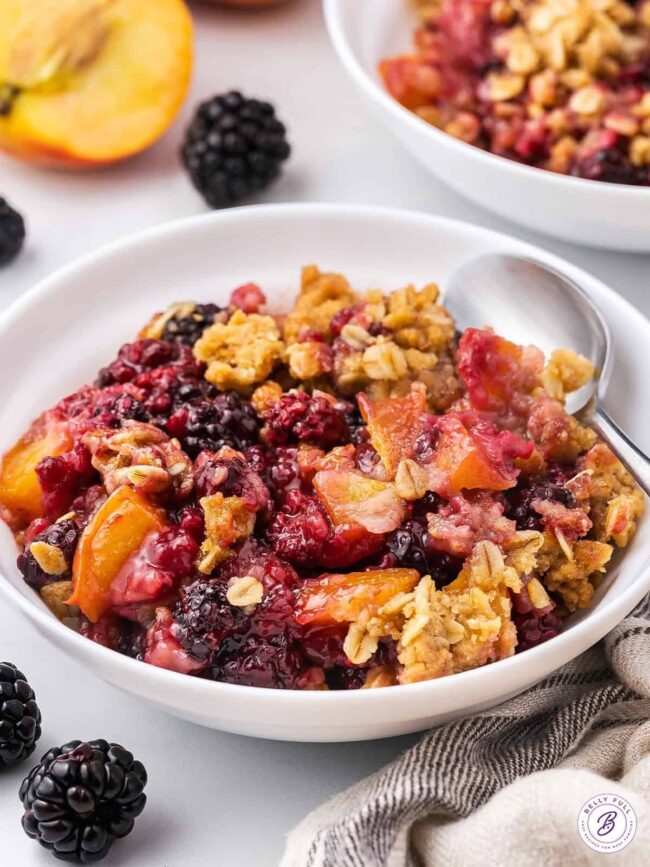 Peach Blackberry Crisp