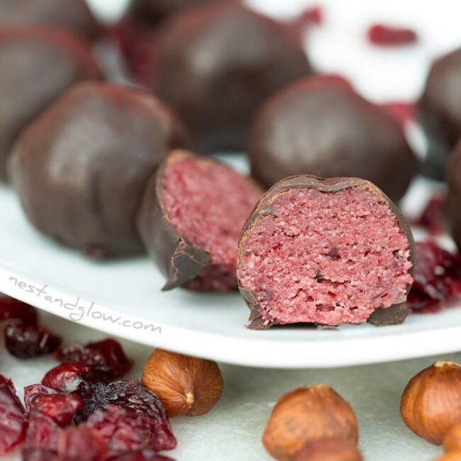 Sour cherry balls