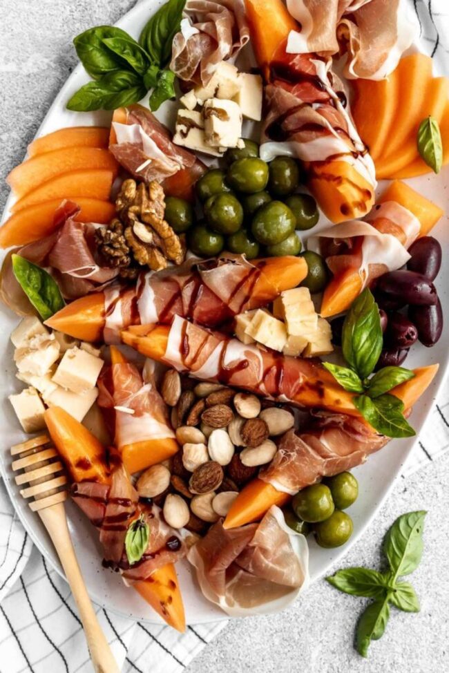 Prosciutto-Wrapped Cantaloupe