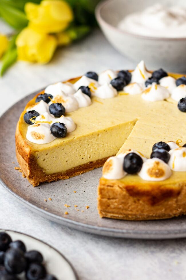 Lemon Tofu Cheesecake