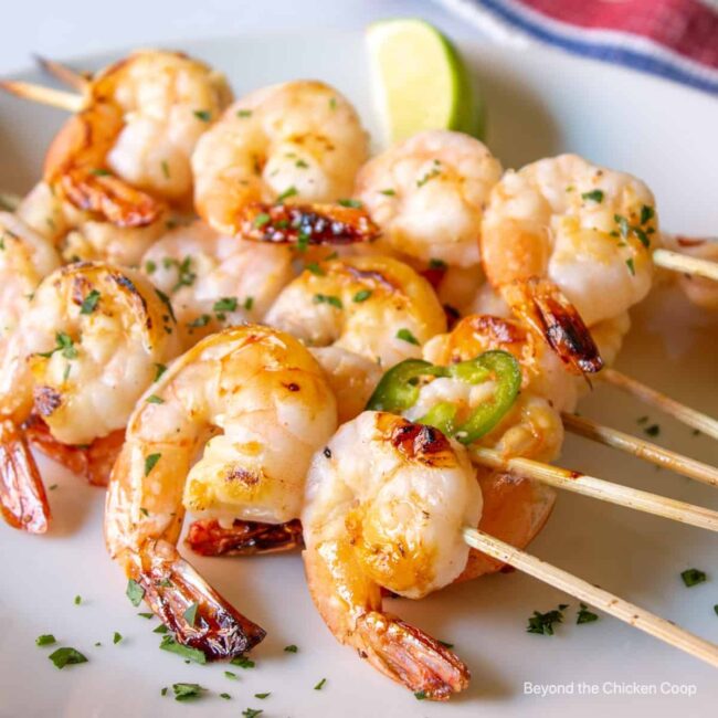 Honey Lime Grilled Shrimp