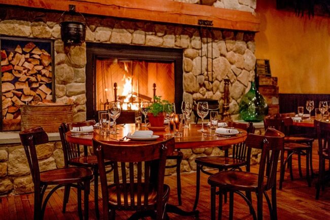 Fireplace Dining