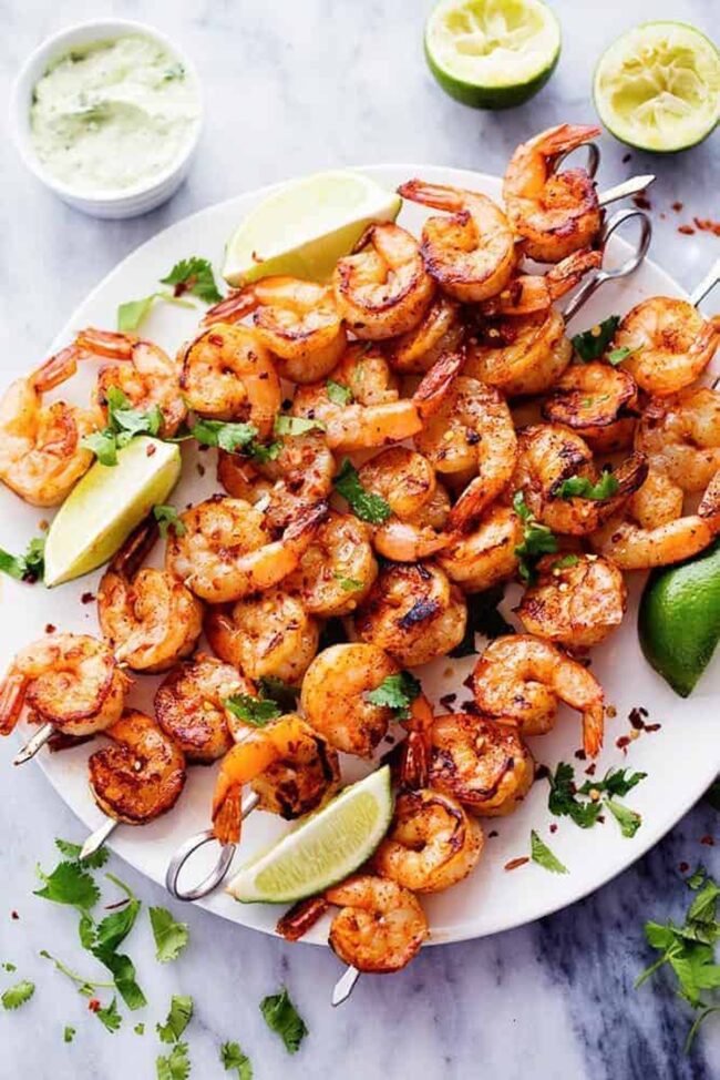 Grilled Shrimp with Avocado