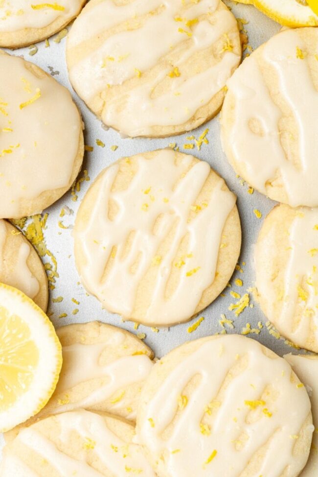 Lemon Zest Shortbread Cookies