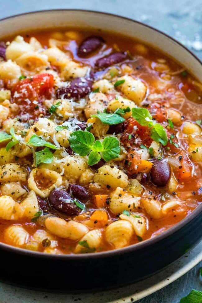Pasta e Fagioli with Pancetta