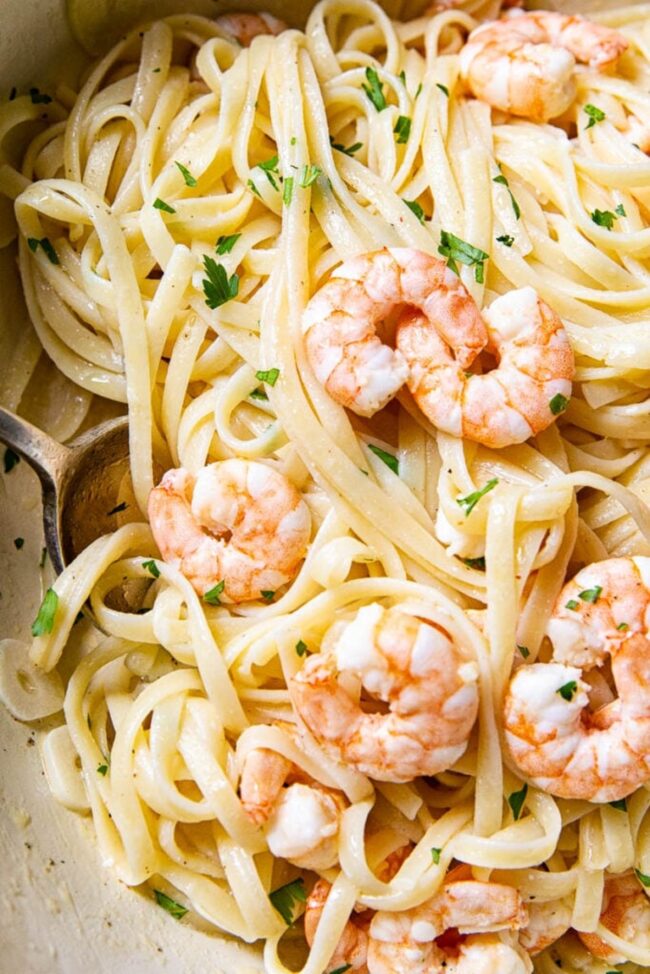 Shrimp Scampi with Linguine
