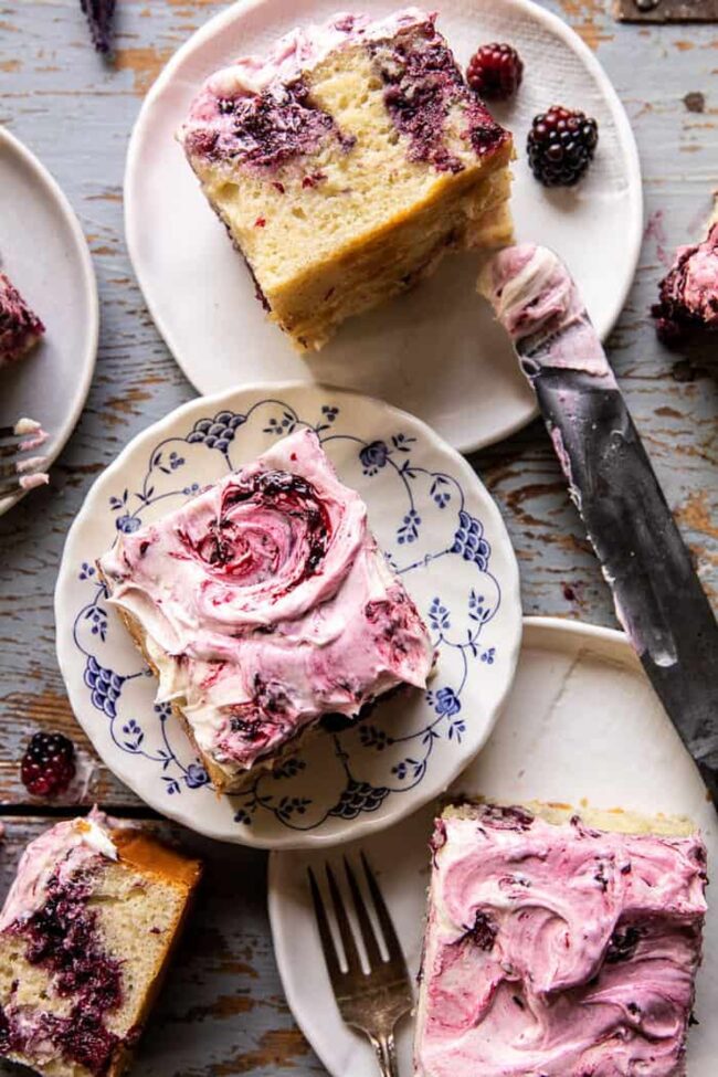 Blackberry Lavender Bundt Cake
