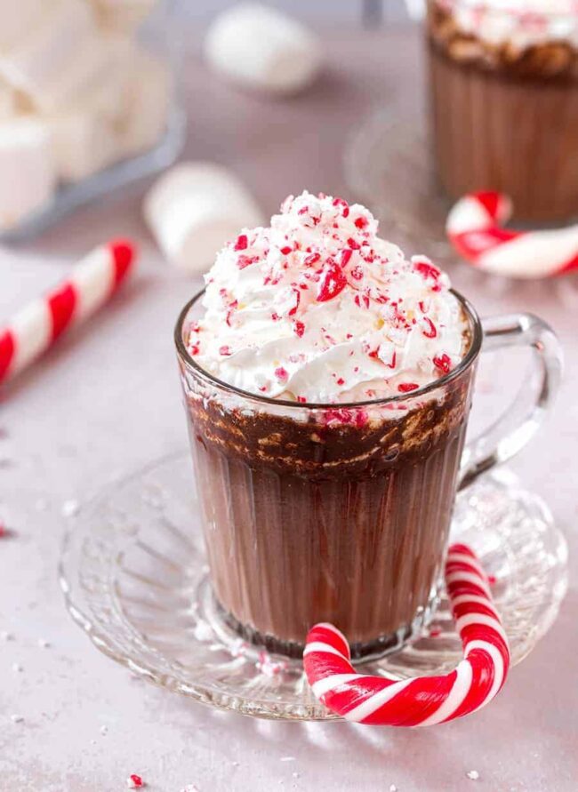 Peppermint Hot Chocolate Mocktail