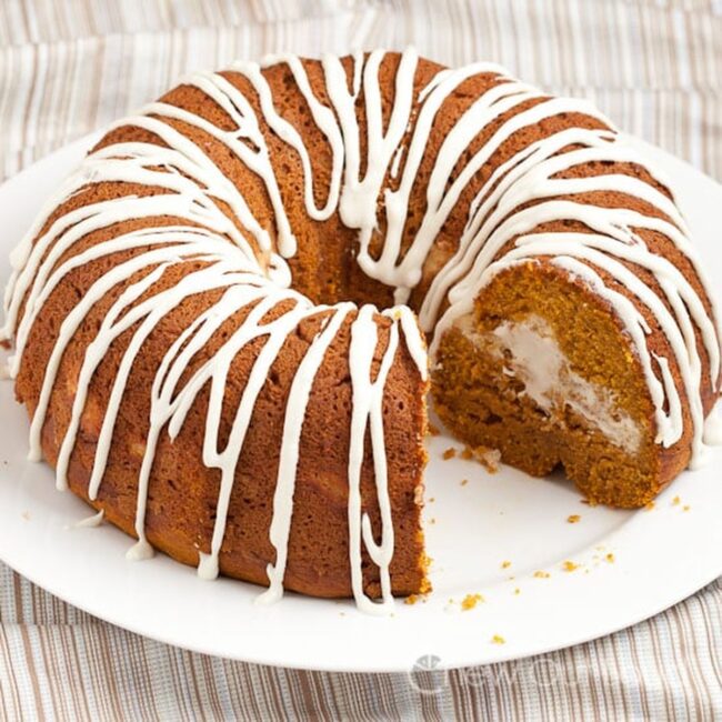Pumpkin Cheesecake Bundt Cake