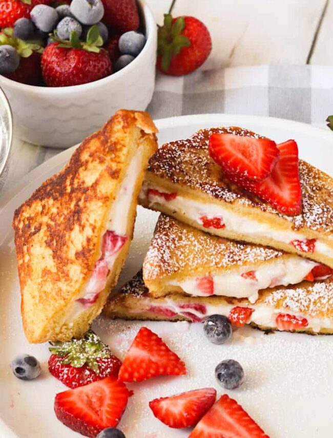 Cream Cheese Stuffed French Toast