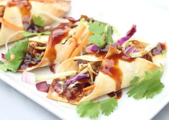 BBQ Pulled Pork Wontons