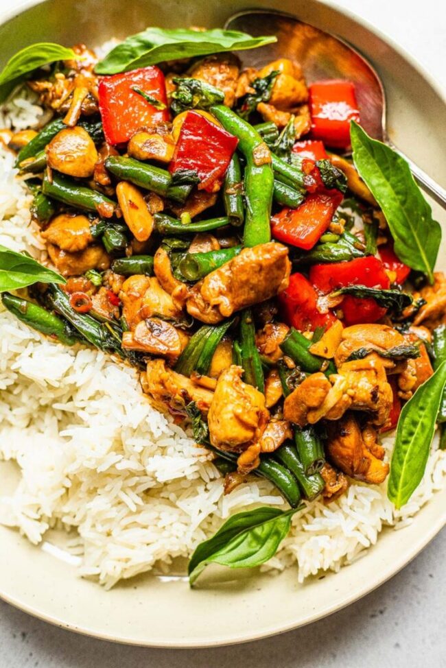 Spicy Thai Basil Chicken