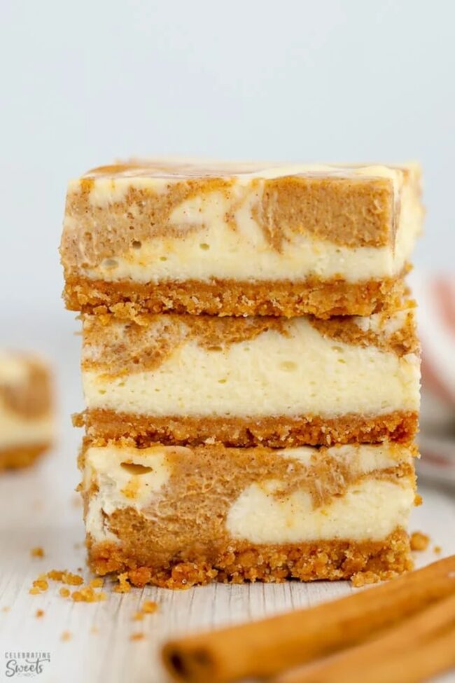 Pumpkin Cheesecake Bars