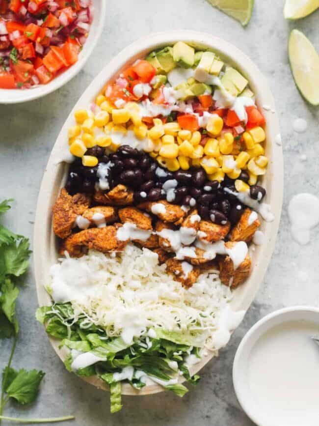 Chicken Burrito Bowls
